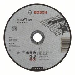  Best for Inox Trennscheiben mit gerader Ausführung, 22,23-mm-Bohrung für große Winkelschleifer Bosch Trennscheibe gerade Best for Inox, für große Winkelschleifer mit Spannmutter 12377244
