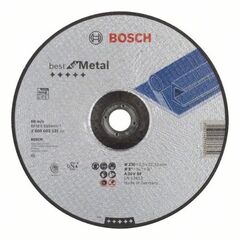  Best for Metal Gekröpfte Trennscheiben, 22,23-mm-Bohrung für große Winkelschleifer Bosch Trennscheibe gekröpft Best for Metal, für große Winkelschleifer mit Spannmutter 12377185