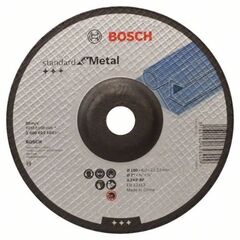  Standard for Metal Gekröpfte Schruppscheiben, 22,23-mm-Bohrung für große Winkelschleifer Bosch Schruppscheibe gekröpft Standard for Metal, für große Winkelschleifer mit Spannmutter 12377354