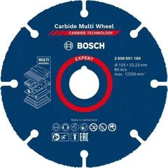  EXPERT Carbide Multi Wheel Trennscheiben Bosch EXPERT Carbide Multi Wheel Trennscheibe, 125 mm, 22,23 mm, für kleine Winkelschleifer 12377159