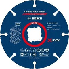  EXPERT Carbide Multi Wheel X-LOCK Trennscheiben Bosch EXPERT Carbide Multi Wheel X-LOCK Trennscheibe, 115 mm, 22,23 mm, für kleine Winkelschleifer 12377154