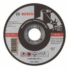  Expert for Inox Trennscheiben mit gerader Ausführung, 22,23-mm-Bohrung für kleine Winkelschleifer Bosch Trennscheibe gerade Expert for Inox, für kleine Winkelschleifer 12377274