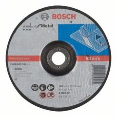  Standard for Metal Gekröpfte Trennscheiben, 22,23-mm-Bohrung für große Winkelschleifer Bosch Trennscheibe gekröpft Standard for Metal, für große Winkelschleifer mit Spannmutter 12377239