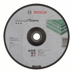  Standard for Stone Gekröpfte Trennscheiben, 22,23-mm-Bohrung für große Winkelschleifer Bosch Trennscheibe gekröpft Standard for Stone, für große Winkelschleifer mit Spannmutter 12377316