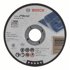  Best for Metal Trennscheiben mit gerader Ausführung, 22,23-mm-Bohrung für kleine Winkelschleifer Bosch Trennscheibe gerade Best for Metal, für kleine Winkelschleifer 12377173