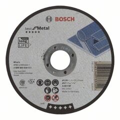  Best for Metal Trennscheiben mit gerader Ausführung, 22,23-mm-Bohrung für kleine Winkelschleifer Bosch Trennscheibe gerade Best for Metal, für kleine Winkelschleifer 12377170