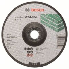  Standard for Stone Gekröpfte Trennscheiben, 22,23-mm-Bohrung für große Winkelschleifer Bosch Trennscheibe gekröpft Standard for Stone, für große Winkelschleifer mit Spannmutter 12377315