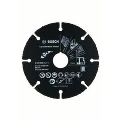  Carbide Multi Wheel Trennscheiben, 22,23-mm-Bohrung für kleine Winkelschleifer Bosch Trennscheibe Carbide Multi Wheel 115 mm, für kleine Winkelschleifer 12377334