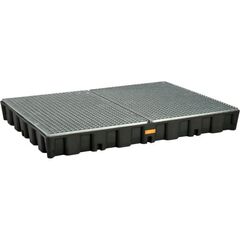  PE-Flächenschutzsysteme HD Cemo PE-Auffangwanne 250 HD m. Stahlgitterrost verzinkt, 160 x 120 x 18 cm 12383464
