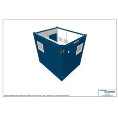  Containex Sanitärcontainer Containex 10' Herren - WC-CONTAINER - RIH 2,54m - weiß 1238784