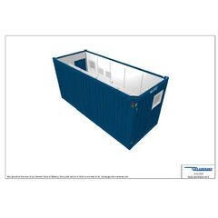  Containex Sanitärcontainer Containex 20' WC-CONTAINER Herren - weiß 1238794