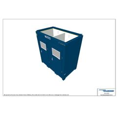  Sanitärboxen Containex 8' DUO-WC-BOX inkl. 2x 5l-Untertischspeicher und Urinal - weiß 1238805