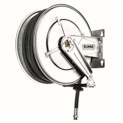  Wasser (max. 100 °C), 200 bar, Edelstahl ELMAG INDUSTRIE Schlauchaufroller Edelstahl 432/31 f. Wasser 130°C, 12 m, 3/8", 200bar 12411920