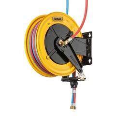  Sauerstoff, Azetylen, 20 bar ELMAG INDUSTRIE Schlauchaufroller 540/70 Sauerstoff/Azetylen ohne Schlauch Anschlüsse: 2x AG 3/8" 12412014