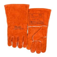  Schweißhandschuhe ELMAG 5-Finger-Schweißerhandschuhe WELDAS 10-2101 L MIG/MAG/MMA, Baumwolle, L=34 cm, Gr. 9 12408309