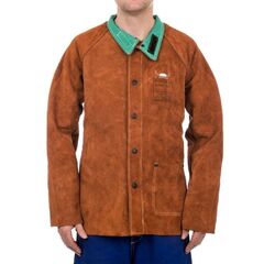  Schweißerjacke ELMAG Schweißerjacke Größe L, WELDAS 44-7300/P L STEERSOtuff Spalt-Rindleder, L=81 cm, Brust- Ø 112 cm 12408355