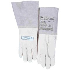  Schweißhandschuhe ELMAG 5-Finger-Schweißerhandschuhe WELDAS 10-1005 M WIG/TIG, Top-Kalbs-Vollleder m. verst. Daumen, Gr. 8,5 12408306