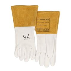  Schweißhandschuhe ELMAG 5-Finger-Schweißerhandschuhe WELDAS 10-2304 L WIG/TIG, Hirsch-Vollleder m. Rind-Spaltleder Stulpe, Gr. 9 12408315