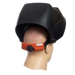  Hitzekopfschutz ELMAG Schweißband waschbar WELDAS 20-3300V SWATSOpad braun z.Kopfband Rückseite, m. Klettverschluss, L=14 cm, (2 Stk. Pack.) 12408328
