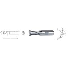  HSS Co8 - Typ N ELMAG HSS Co8-Langlochfräser DIN 327 Ø 1,0mm (kurz) 12415565