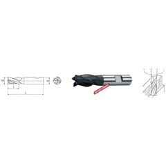  AlTiN HSSE PM - Typ N ELMAG HSSE PM-Schaftfräser DIN 844 Ø 12,0mm (kurz) 12415900