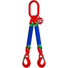  2-Strang mit Standard-Aufhängering McBULL® 2-Strang-Rundschlingengehänge, 1 Meter, 0-45° = 2800 kg/45-60°= 2000 kg, Typ4 12399435