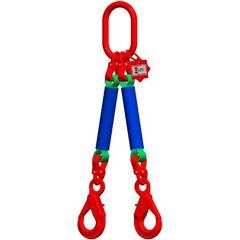  2-Strang mit Standard-Aufhängering McBULL® 2-Strang-Rundschlingengehänge, 1 Meter, 0-45° = 4200 kg/45-60°= 3000 kg, Typ5 12399441