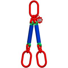  2-Strang mit Standard-Aufhängering McBULL® 2-Strang-Rundschlingengehänge, 1 Meter, 0-45° = 5600 kg/45-60°= 4000 kg, Typ8 12399449