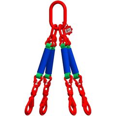 4-Strang mit Standard-Aufhängering McBULL® 4-Strang-Rundschlingengehänge, 1 Meter, 0-45° = 4200 kg/45-60°= 3000 kg, Typ7 12399491
