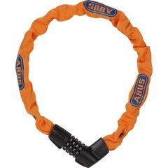  Schl. Ketten Kombi Fahrrad Abus Kettenschloss 1385/75 neon orange 12354126