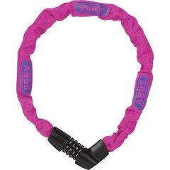  Schl. Ketten Kombi Fahrrad Abus Kettenschloss 1385/75 neon pink 12354084