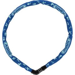  Schl. Ketten Kombi Fahrrad Abus Kettenschloss 4804C/75 blue SYMBOLS 12353992