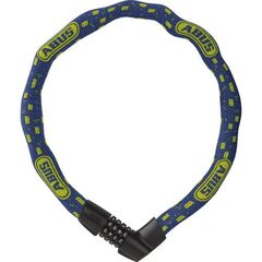  Schl. Ketten Kombi Fahrrad Abus Kettenschloss 1385/75 blue mask 12354087