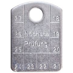  Prüfanhänger Prüfanhänger für UVV-Prüfungen (ohne Ring) 12401484