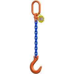  mit Sonder-Aufhängering (für Kranhaken DIN 15401 Nr. 25) McBULL® 1-Strang-Kettengehänge, GK10, Sondergüte-Kette, 6 mm, 1 Meter, Typ3K25 12401555