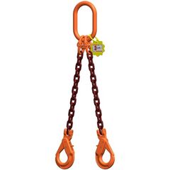  2-Strang-Kettengehänge, mit PAS-Kette mit Standard-Aufhängering McBULL® 2-Strang-Kettengehänge, GK10, PAS-Kette, 10 mm, 1 Meter, Typ2 12401980