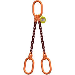  2-Strang-Kettengehänge, mit PAS-Kette mit Standard-Aufhängering McBULL® 2-Strang-Kettengehänge, GK10, PAS-Kette, 7 mm, 1 Meter, Typ8 12401970
