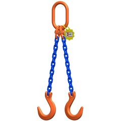  2-Strang-Kettengehänge, mit Sondergüte-Kette mit Standard-Aufhängering McBULL® 2-Strang-Kettengehänge, GK10, Sondergüte-Kette, 8 mm, 1 Meter, Typ3 12401864