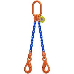  2-Strang-Kettengehänge, mit Sondergüte-Kette mit Standard-Aufhängering McBULL® 2-Strang-Kettengehänge, GK10, Sondergüte-Kette, 8 mm, 1 Meter, Typ5 12401866