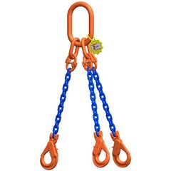  3-Strang-Kettengehänge, mit Sondergüte-Kette mit Standard-Aufhängering McBULL® 3-Strang-Kettengehänge, GK10, Sondergüte-Kette, 6 mm, 1 Meter, Typ2 12402124