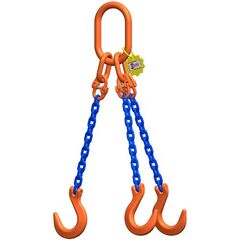  3-Strang-Kettengehänge, mit Sondergüte-Kette mit Standard-Aufhängering McBULL® 3-Strang-Kettengehänge, GK10, Sondergüte-Kette, 8 mm, 1 Meter, Typ3 12402141