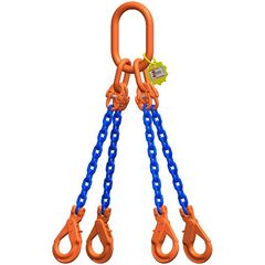  4-Strang-Kettengehänge, mit Sondergüte-Kette mit Standard-Aufhängering McBULL® 4-Strang-Kettengehänge, GK10, Sondergüte-Kette, 7 mm, 1 Meter, Typ2 12402345
