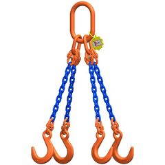 4-Strang-Kettengehänge, mit Sondergüte-Kette mit Standard-Aufhängering McBULL® 4-Strang-Kettengehänge, GK10, Sondergüte-Kette, 6 mm, 1 Meter, Typ6 12402341