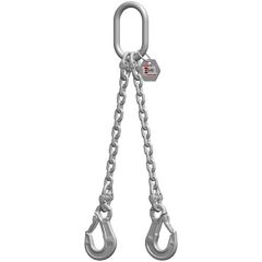  2-Strang-Kettengehänge mit Standard-Aufhängering McBULL® 2-Strang-Kettengehänge, GK6 (INOX), 8 mm, 1 Meter, Typ4 12402876