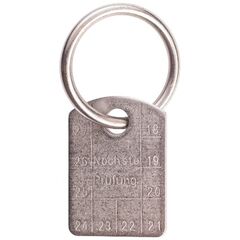  Güteklasse 6 (INOX) Prüfanhänger Prüfanhänger für UVV-Prüfungen GK6, Edelstahl (mit Ring) 12403016