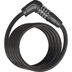  Spiralkabelschlösser Abus Spiralkabelschloss 6512C/180 black 12354157