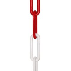  Kunststoffketten aus PE Kunststoffkette, 6 mm, rot-weiß, 25 m 12403582