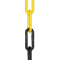  Kunststoffketten aus PE Kunststoffkette, 6 mm, schwarz-gelb, 25 m 12403581