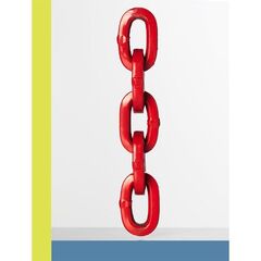  Komponenten Forst-Vierkantstahlketten McBULL® Forst-Vierkantkette, GK8, rot, 7 mm 12403738
