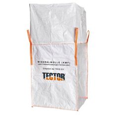  Big Bags TECTOR Bigbag Mineralwolle, 4 Hebeschlaufen, 90x90x120 cm, 1000 kg 12391941